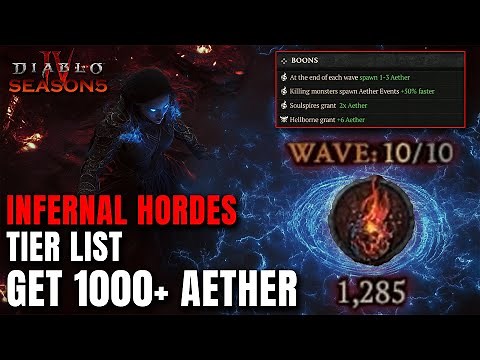 Infernal Hordes Tier List! Top Boons & Builds - GET 1000+ AETHER Season 5