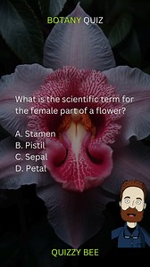 Botany Quiz | Botanical Brainiacs: Test Your Green Knowledge! 🌺🍃🌿🌷 | #biology #lifescience #science #explorebiology #quiz #knowledge #education #school #learning #getlearning #quiztime #challenge #trivia #facts #brainteaser #fbreels #reelsfb #reels #viralreels #viralvideo #viral #educationalcontent #fyp #quizbee | Quizzy Bee