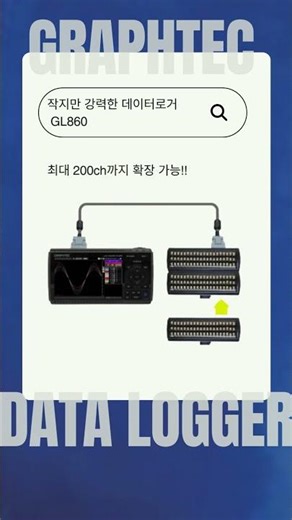 작지만 강력한 데이터로거 GL860!! | M&C 코스테크 #KOSTECH #gl860 #전압측정#온도측정 #데이터로거 #200CH측정