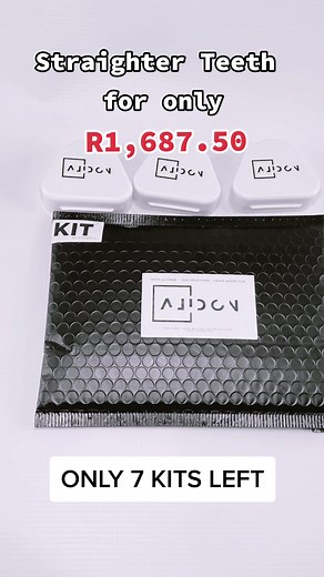 Only 7 kits left in stock. Don't miss out on this amazing opportunity to achieve a confident and beautiful smile. Order now before it's too late! #AlidonTeethAlignment #teethaligners #straightteeth #oralcare #tiktokfashion #selfdevelopment