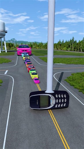 Small To Giant Colorful Cars Vs Hammer Ep-140