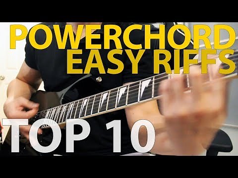 10 Easy Riffs with Power Chords