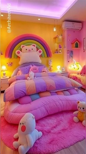 Top Unicorn girl's Bedroom Decor Ideas That Are Totally Magical and Whimsical #love #home