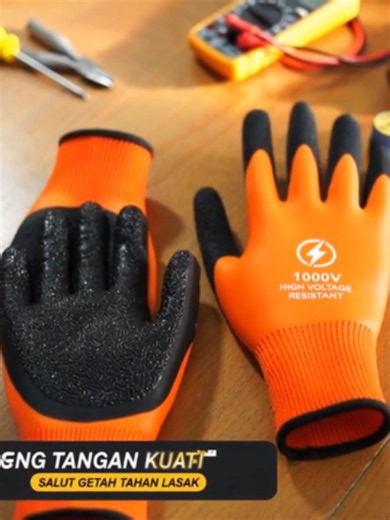 1000V Insulating Electrician Gloves — Double-Layer High-Voltage Protection