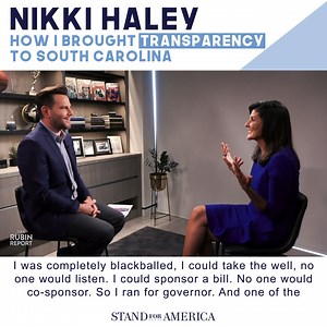 27K views · 2.3K reactions | As a former governor, I am proud of fighting for and signing into law a bill that requires on the record voting. Transparency is a must in government. | Nikki Haley | Facebook