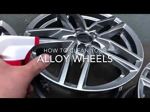 How to clean your alloy wheels car rim cleaning instruction DIY
