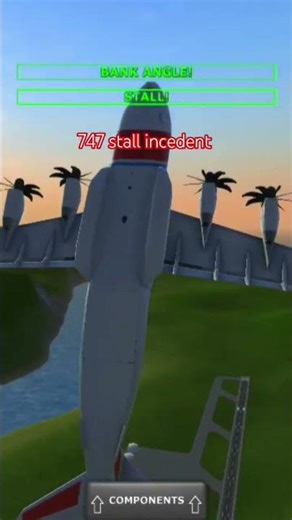 747 airplane stalls after take off