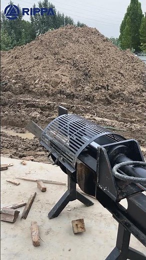 Rippa RS06 Crushing Through Logs | Wood Splitter Attachment Demo#rippa #skidsteer