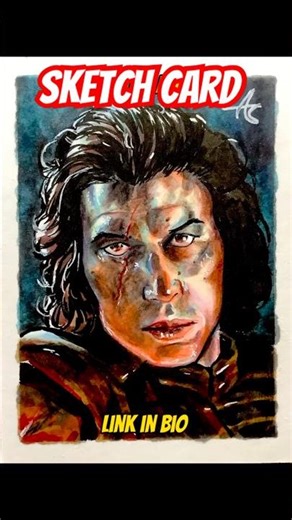 Kylo Ren Sketch Card. #kyloren #bensolo #starwars #ZAC #sketchcard #art
