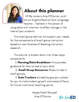 BUNDLE Reading Small Group Planner-Kindergarten