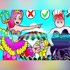 1.2M views · 10K reactions | Paper Dolls Dress Up - Rainbow Mermaid Family Rapunzel Daughter Dress - Barbie Story & Crafts - Fairy Tales | LOR Doll Crafts World | Facebook