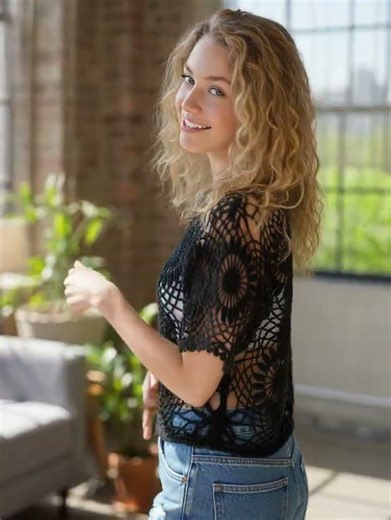 Crochet lace blouse pattern