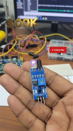 IR Sensor Based Automatic White LED ON/OFF Project #experiment