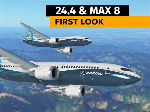 Infinite Flight B737-8 MAX已更新至 24.4