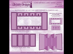 Divinity Designs Concertina Card with Layers Die