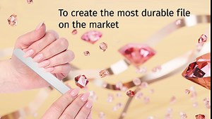 Diamancel Luxury Diamond Nail File – #2 Medium Grit - For Most Average Thickness Fingernails (Travel Size)