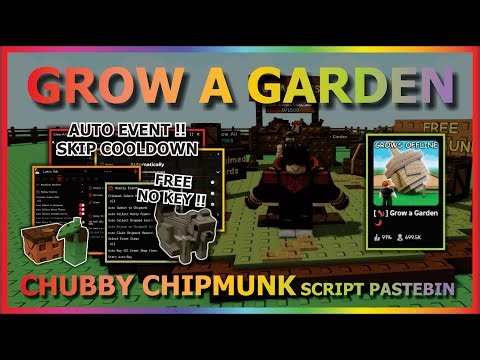 GROW A GARDEN Script Pastebin 2025 UPDATE CHUBBY CHIPMUNK AUTO SUBMIT, COLLECT ACORNS (NO KEY) 🐿️🌶️