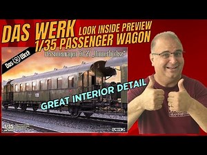 Das Werk 1/35 Passengerwagon Train Railcar Full interior Detailed Plastic Model Kit.