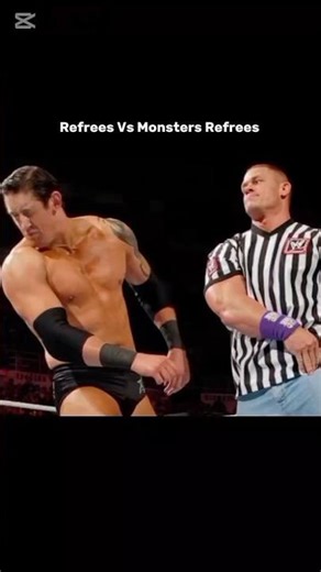 Normal Ref vs Monster Ref – You Won’t Expect This 😳😱#wwe #wweshorts #refree