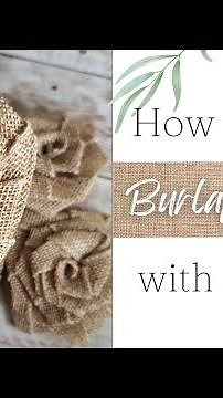 Burlap Roses using ribbon! | DIY Flower Crafts | Handmade Roses for Crafting