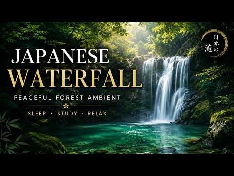 Deep Sleep Japanese Ambient Music｜Japanese Waterfall, Fukui, Japan｜5 Hours