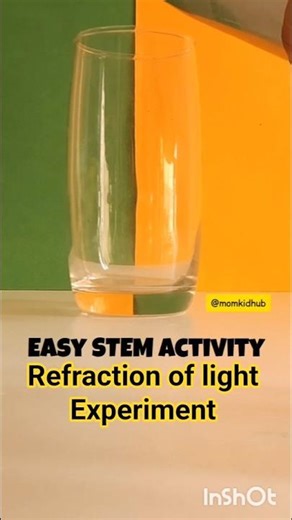 best experiment to explain Refraction of light #shorts #viral #experiment #science #physics