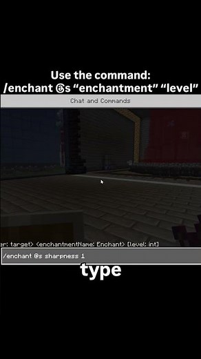 🤯 How to enchant tools in Minecraft with commands! #minecraftutorial #minecraft #minecraftcommands