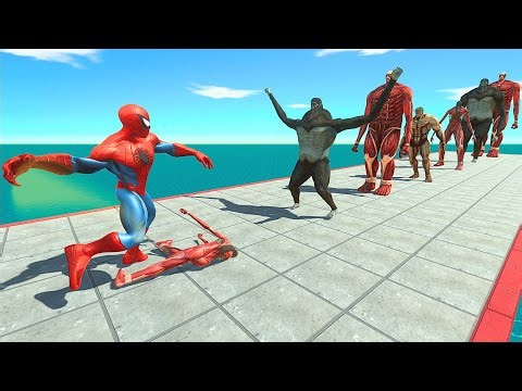 Avengers Team VS 10 Levels of Armored Titan x Beast Titan x Eren Titan x Colossal Titan – ARBS