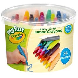 Crayola Jumbo Wax Crayons Tub Pack of 24