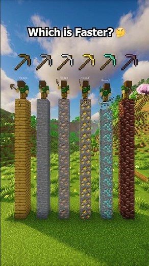 Minecraft Which Pickaxe Is Faster?