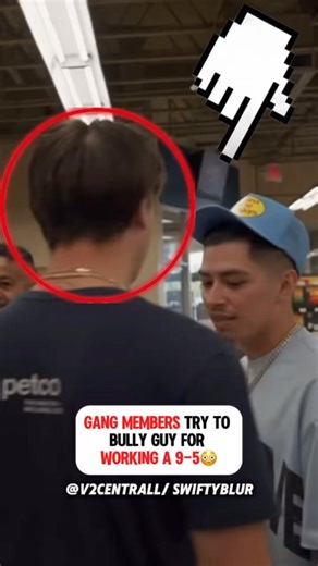 Gang Members Try To Bully Guy For Woking A 9 To 5😳 #shorts #virals #reels | V2 Centrall
