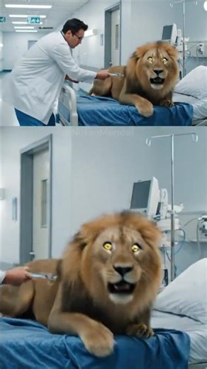 🦁💉 Lion Gets Injection… Then THIS Happens! | Funny Short