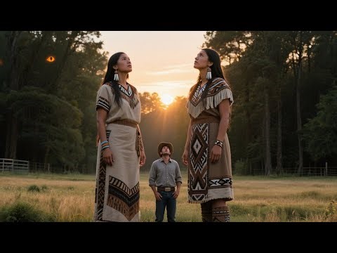 Lonely Rancher Meets Two Giant Native Women — At Dawn, Eyes Peered from the Forest |