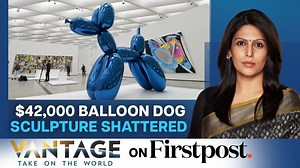#VantageOnFirstpost: A small balloon dog sculpture valued at $42,000, by the renowned artist Jeff Koons, was accidentally broken by a woman who gave it a little tap. "Don't touch the art" signs are often ignored at exhibits. Why is touching art so tempting? How has art been harmed over time-- either through vandalism or by accidents? Palki Sharma tell you more about this.------#VantageOnFirstpost #palkisharma #firstpost #worldnews #globalnews | Firstpost