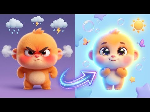 Big Feelings? Watch This 😡➡️😊 The Calm-Down Song Kids Love🛑🌬️Helps Kids Calm Big Feelings FAST 💛