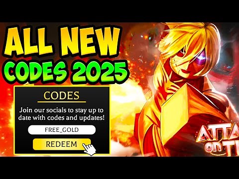 ALL *NEW* WORKING ATTACK ON TITAN REVOLUTION CODES JULY 2025 | Roblox AOT Revolution Codes 2025
