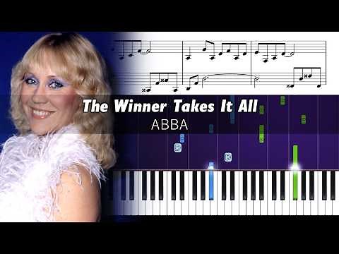 ABBA - The Winner Takes It All - Accurate Piano Tutorial with Sheet Music