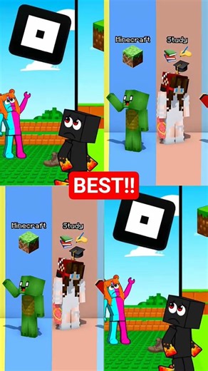 ROBLOX DANCE OR MINECRAFT MUSICAL #memes #funny #minecraft #shorts @Athosgamer