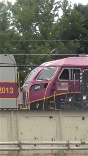 CSX Weed Spraying Train Passes MBTA Transit Engines.