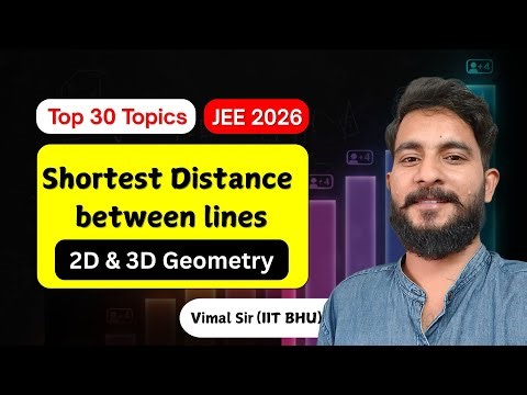 JEE Mains 3D : Shortest Distance Between Lines Solved Instantly ! Skew Lines & Parallel Line