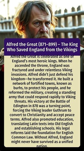 The King Who Saved England From Complete Destruction ⚔️ #history #shorts