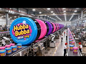 Inside the Hubba Bubba Factory | How MILLIONS of Giant Bubble Gum Pieces Are Made (Full Process)
