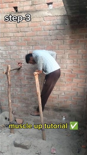 muscle up tutorial ✅ only 3 steps 👌#calisthenics #youtubetutorial #muscleup #youtubeshorts #fitness