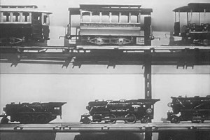 clip-1022210917-circa-1949---model-trains-give-way