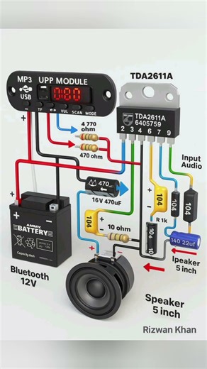 audio amplifier circuit #circuitbasics #amplifiercircuit #electronicproject