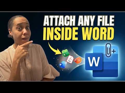 Embed Files into a Microsoft Word Document (How to Display as Icon)