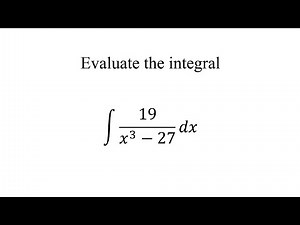 Evaluate the integral