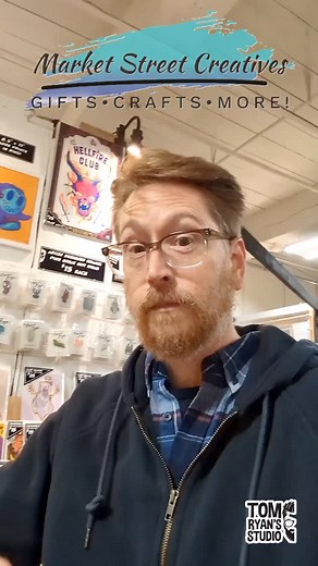 So excited to finally be able to offer my Comic Con Pin Deals @marketstreetcreatives Big thanks to Michelle for helping me figure out how to offer this. Now here's the deal... $15 for 1, $25 for 2 and 5 for $50! So Stop by this weekend and get your geek on! #MarketStreetCreatives | Tom Ryan's Studio