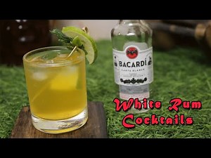 Bacardi White Rum Cocktail || white rum cocktails || BEST RUM COCKTAILS