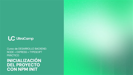 2. Inicialización del proyecto con npm init